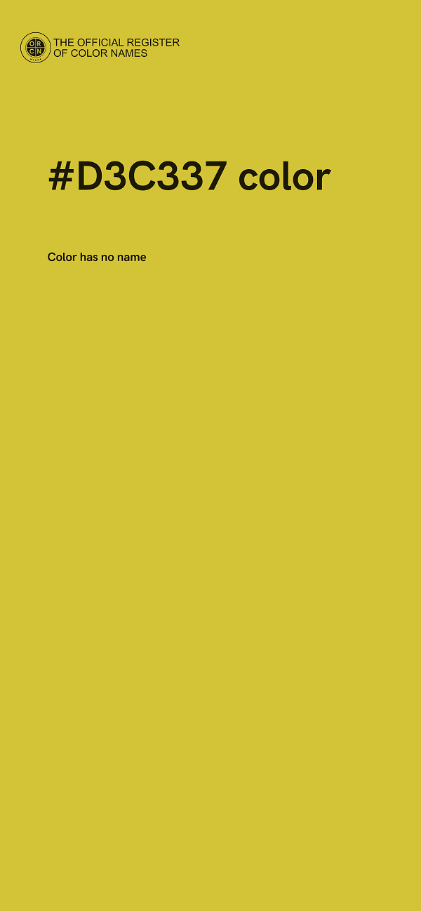 #D3C337 color image