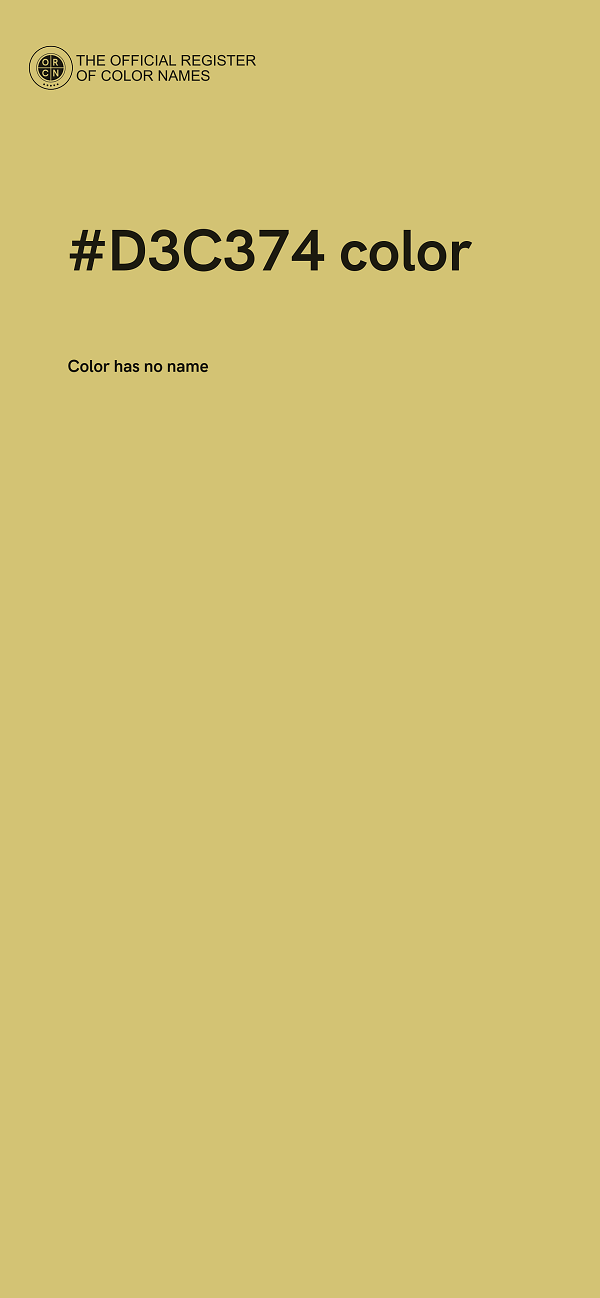 #D3C374 color image