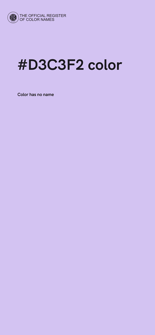 #D3C3F2 color image