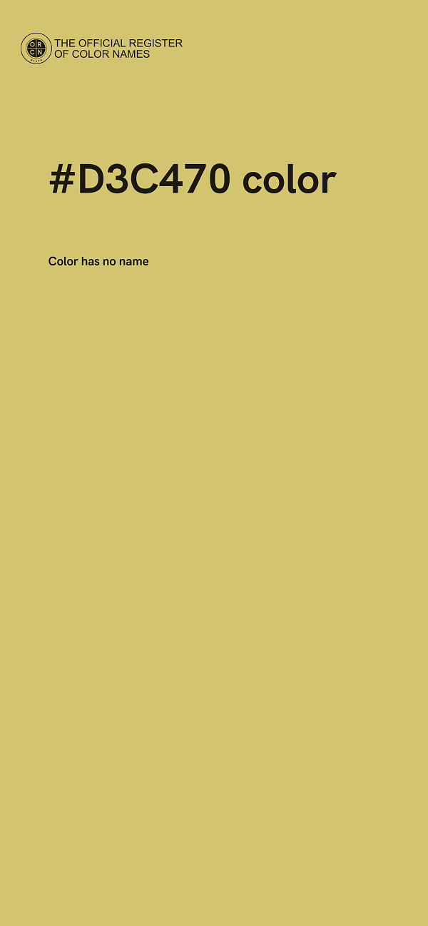 #D3C470 color image