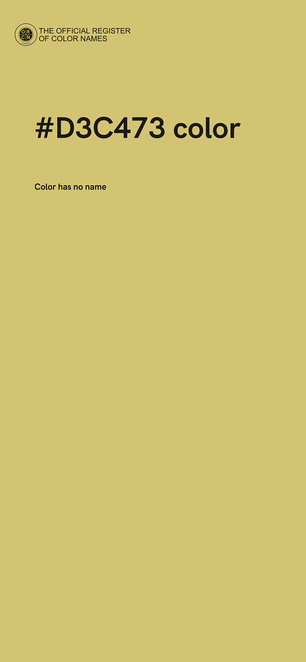 #D3C473 color image