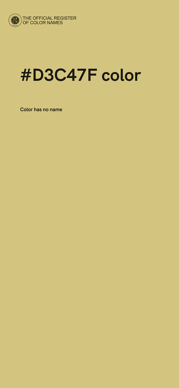 #D3C47F color image