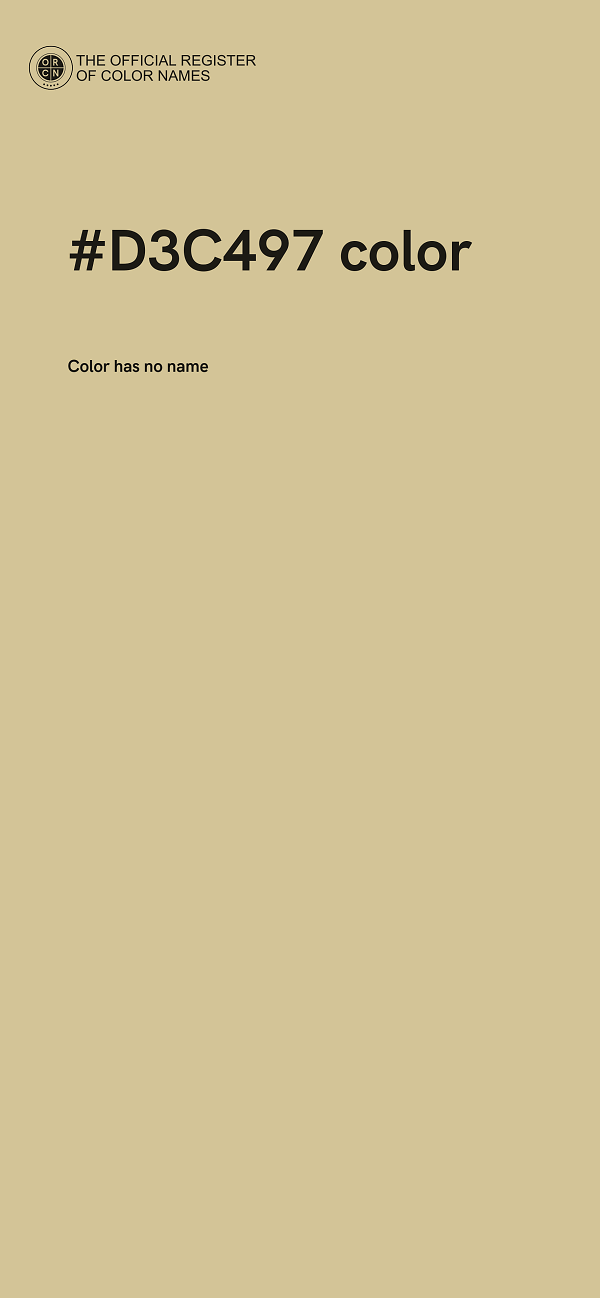 #D3C497 color image