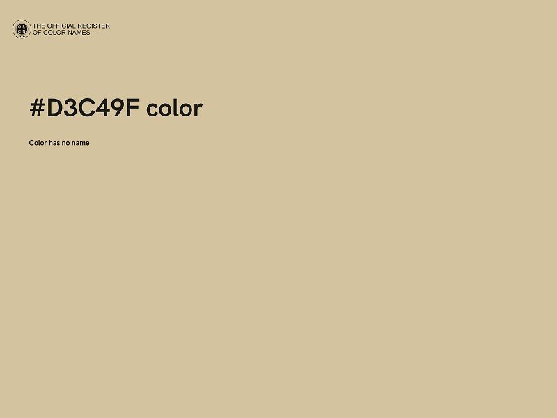 #D3C49F color image