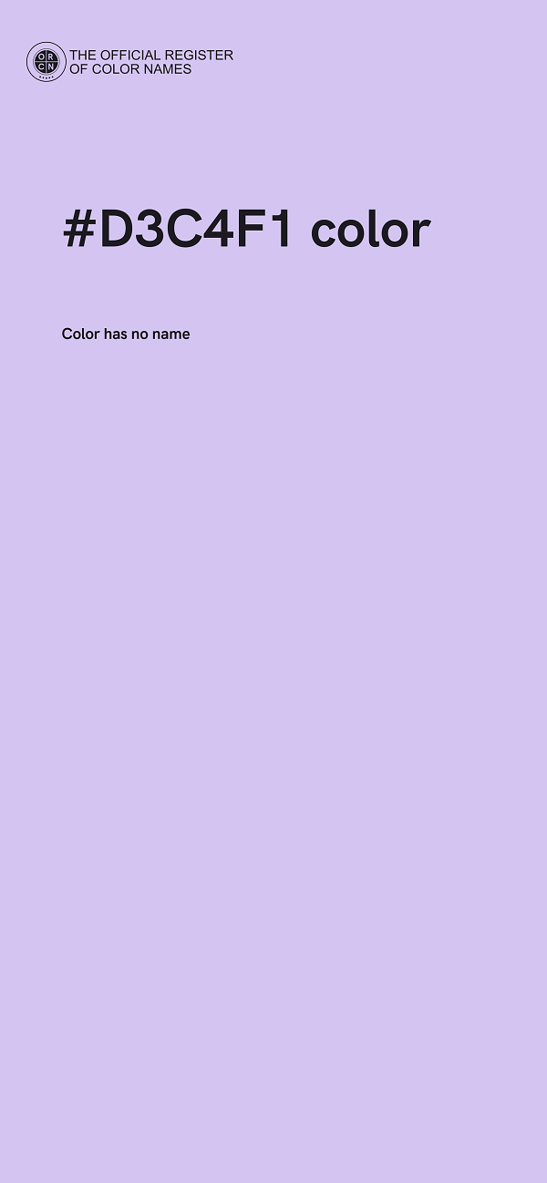 #D3C4F1 color image