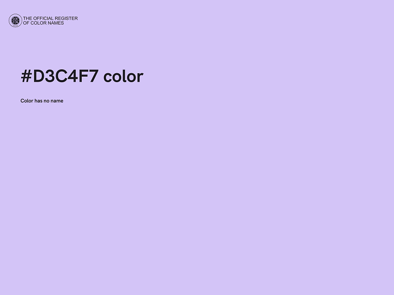 #D3C4F7 color image