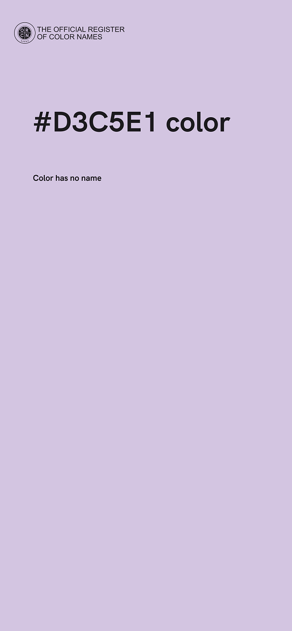 #D3C5E1 color image