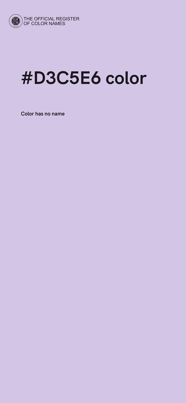 #D3C5E6 color image