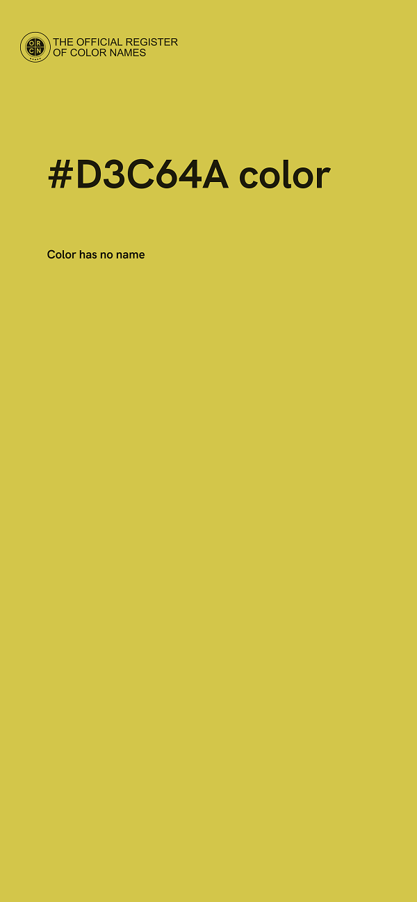 #D3C64A color image