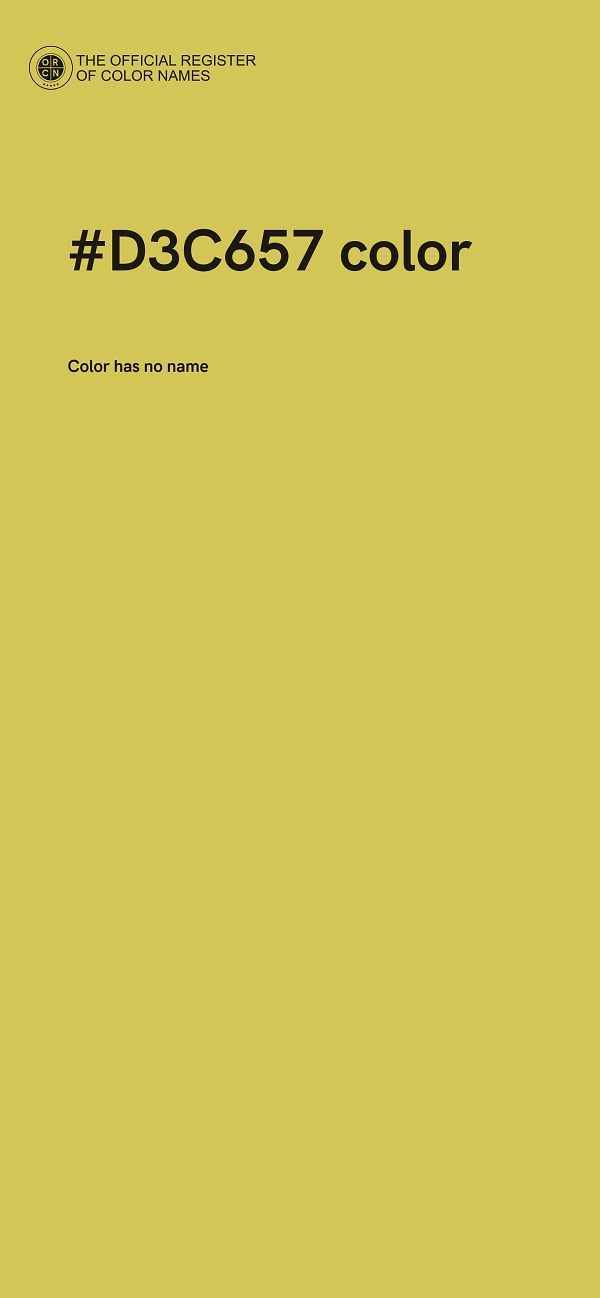 #D3C657 color image