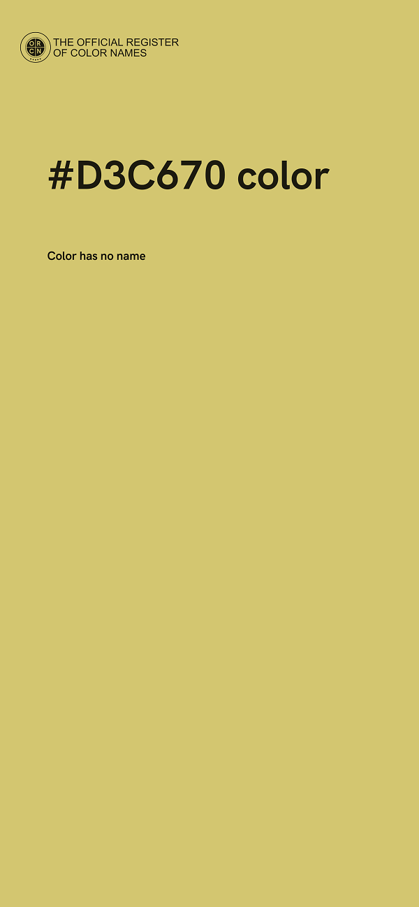 #D3C670 color image