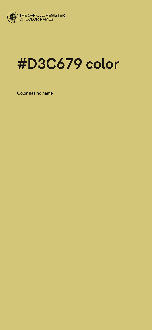 #D3C679 color image