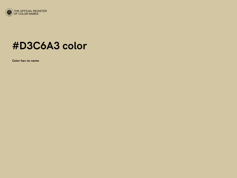 #D3C6A3 color image