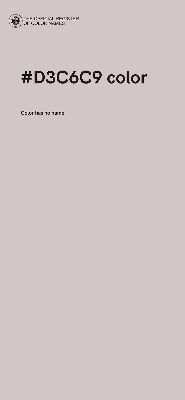 #D3C6C9 color image