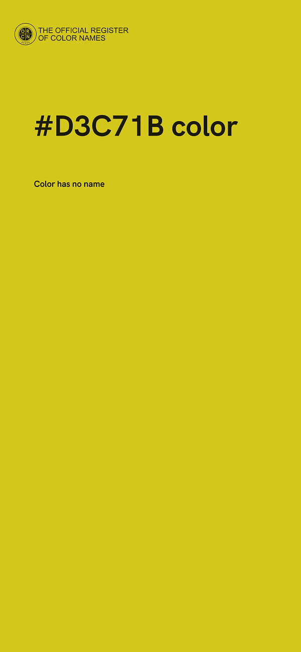 #D3C71B color image