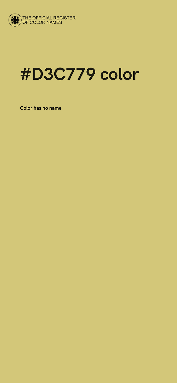 #D3C779 color image