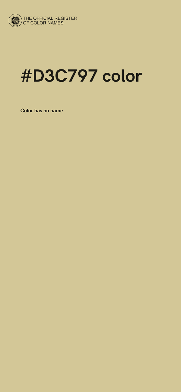 #D3C797 color image