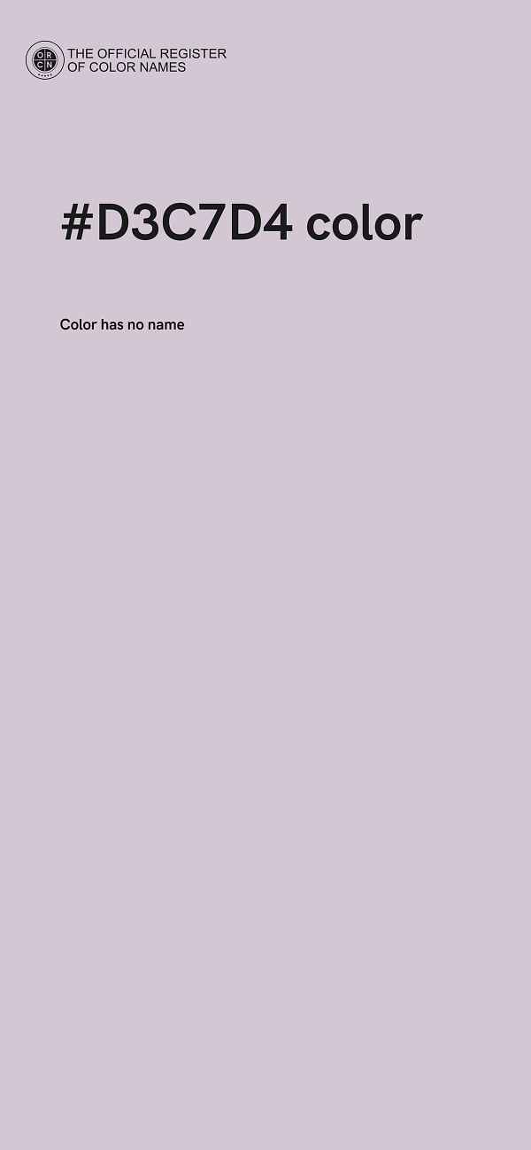#D3C7D4 color image