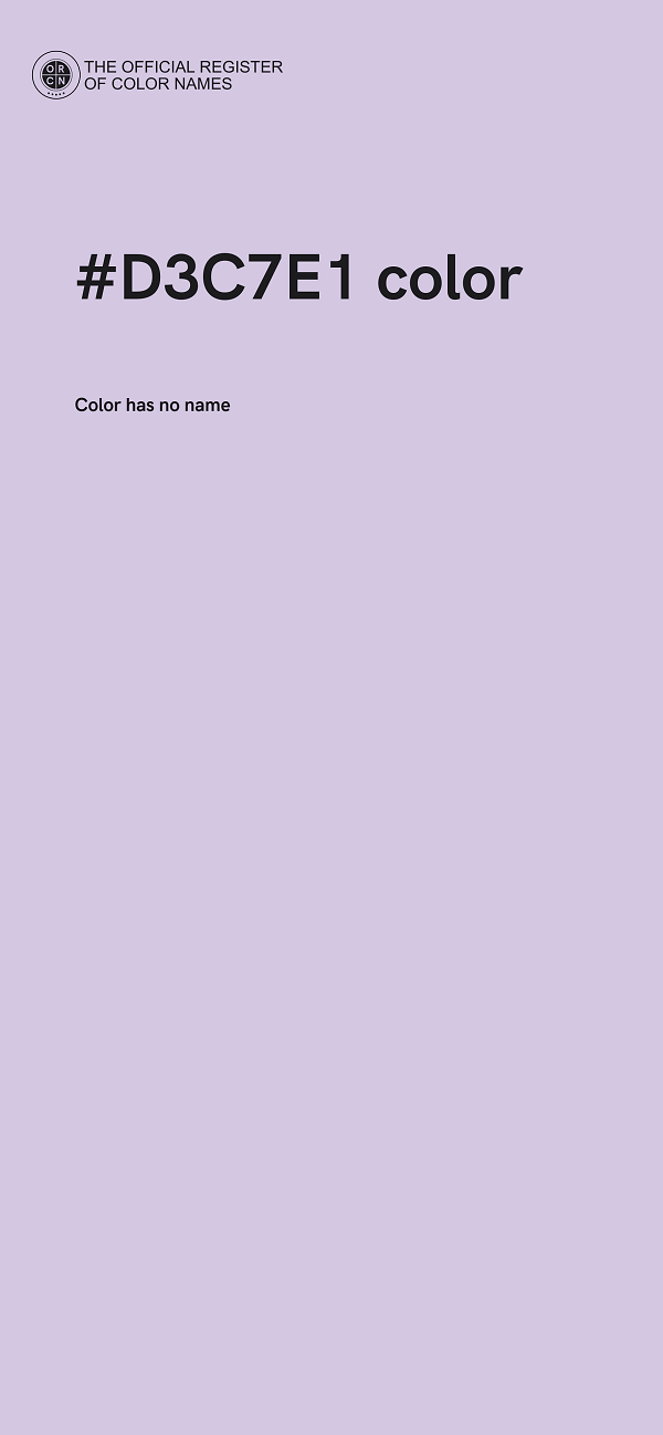#D3C7E1 color image