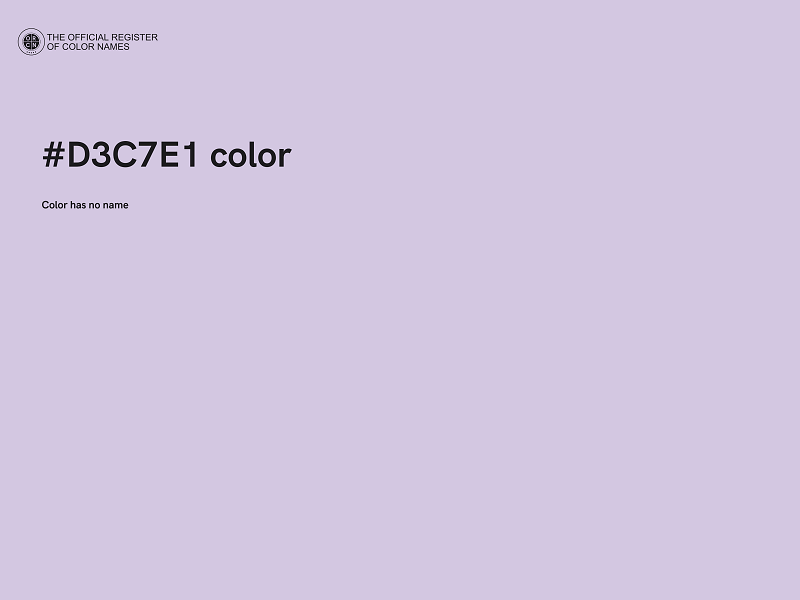 #D3C7E1 color image