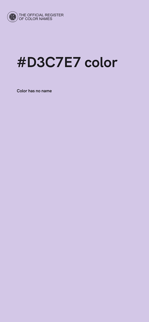 #D3C7E7 color image
