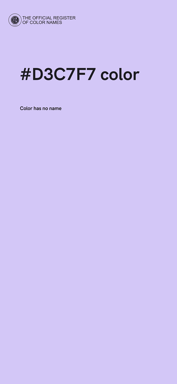 #D3C7F7 color image