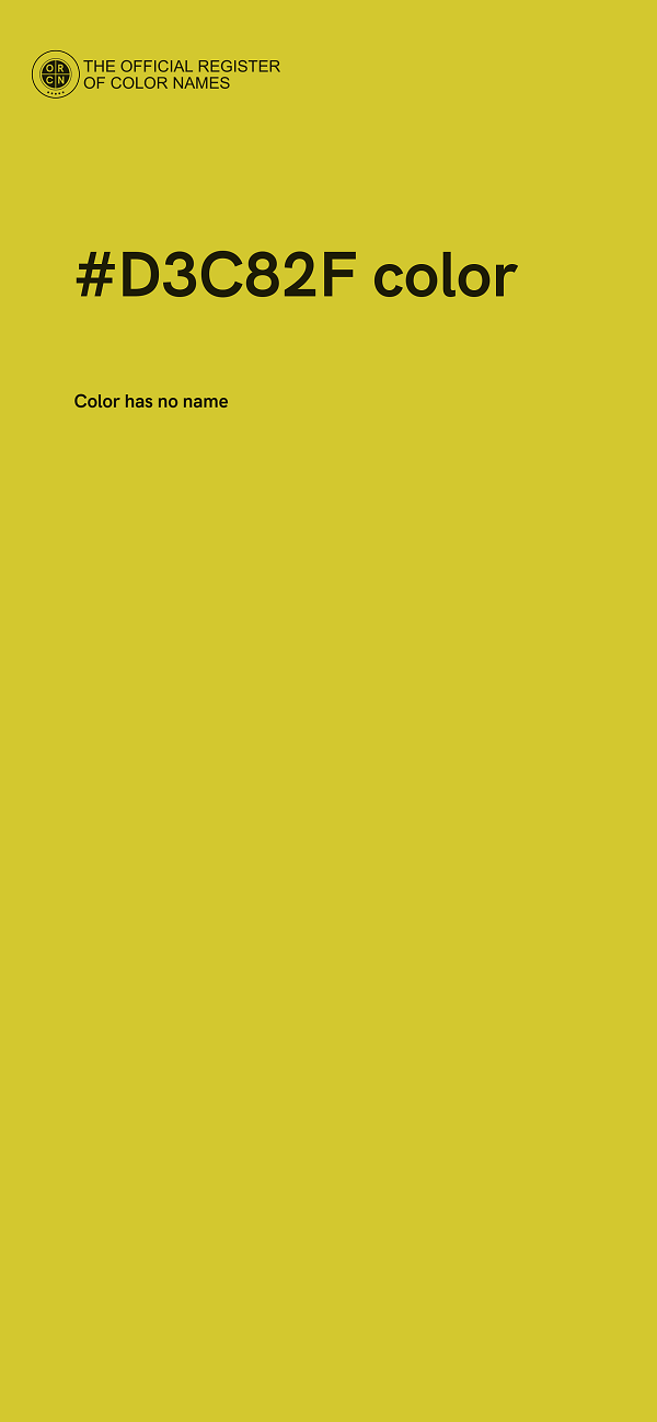 #D3C82F color image