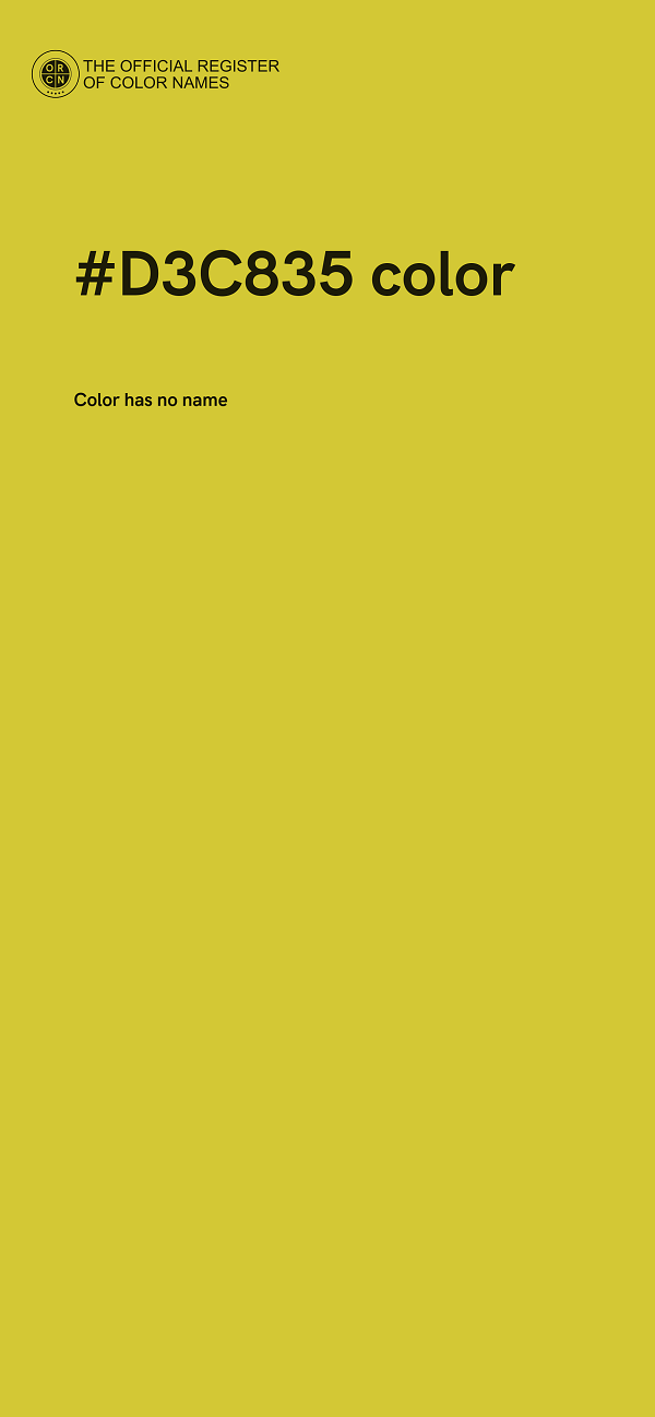 #D3C835 color image