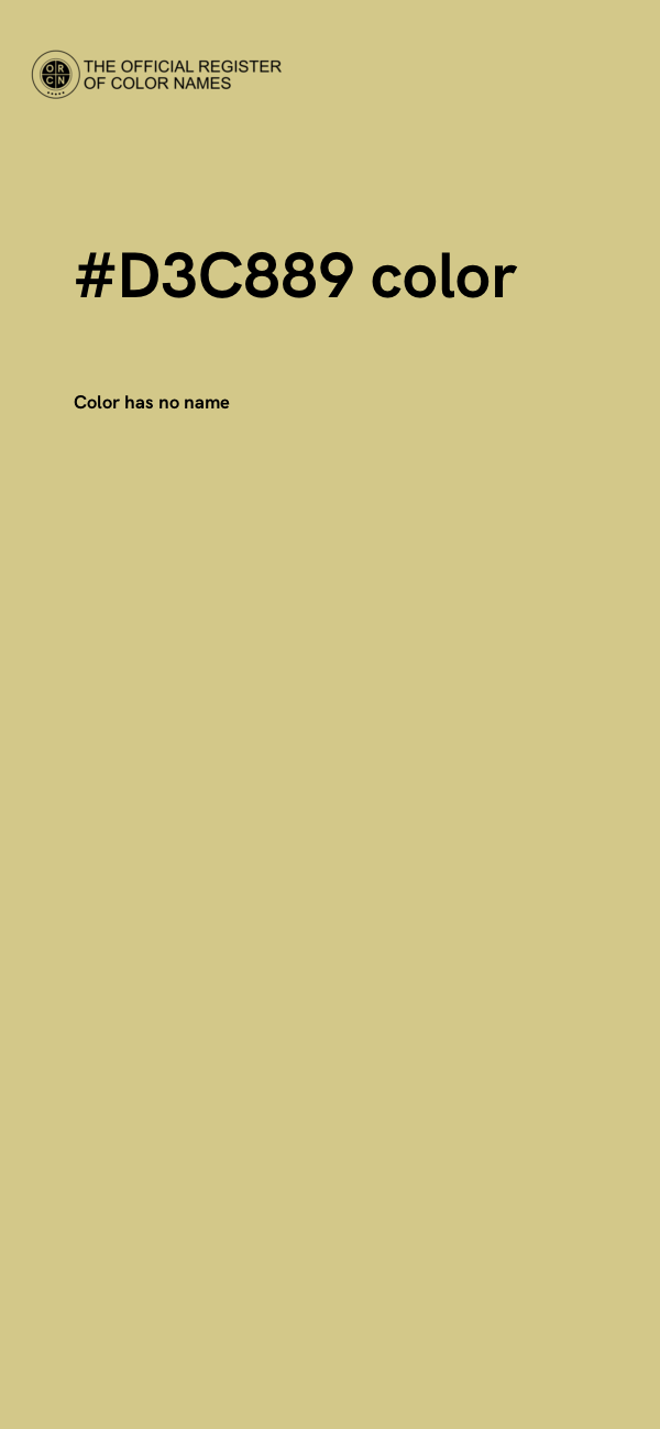 #D3C889 color image