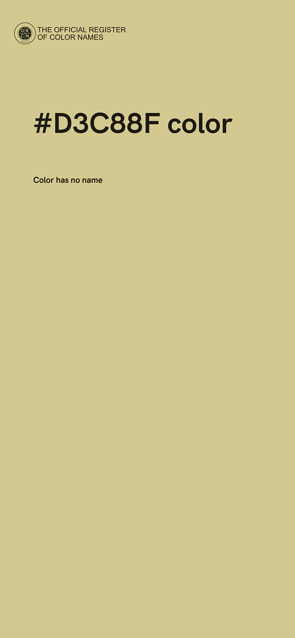 #D3C88F color image