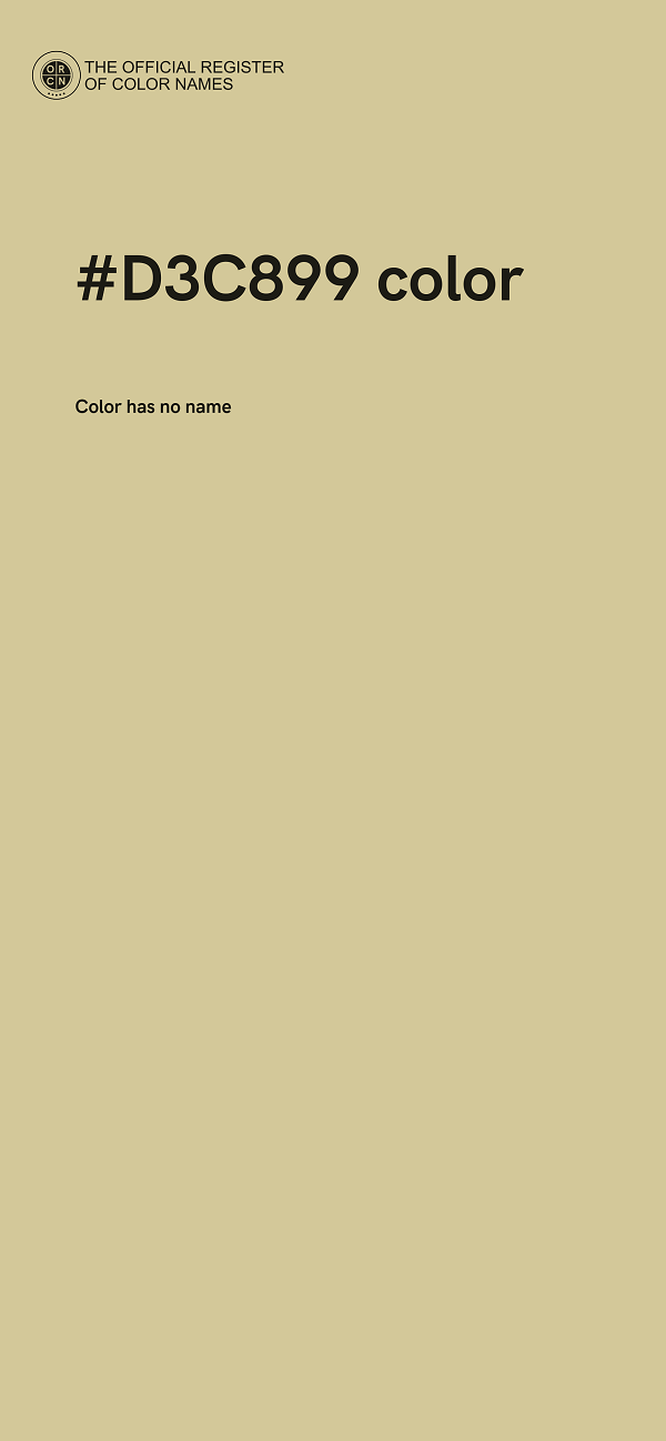 #D3C899 color image