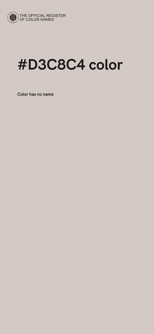 #D3C8C4 color image