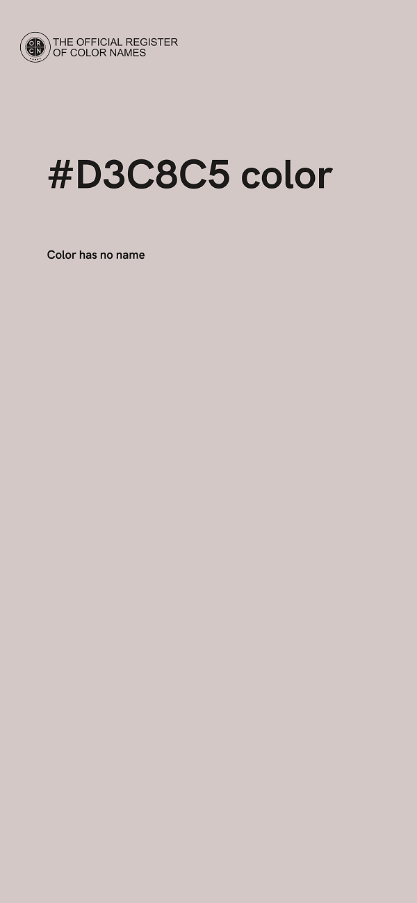 #D3C8C5 color image