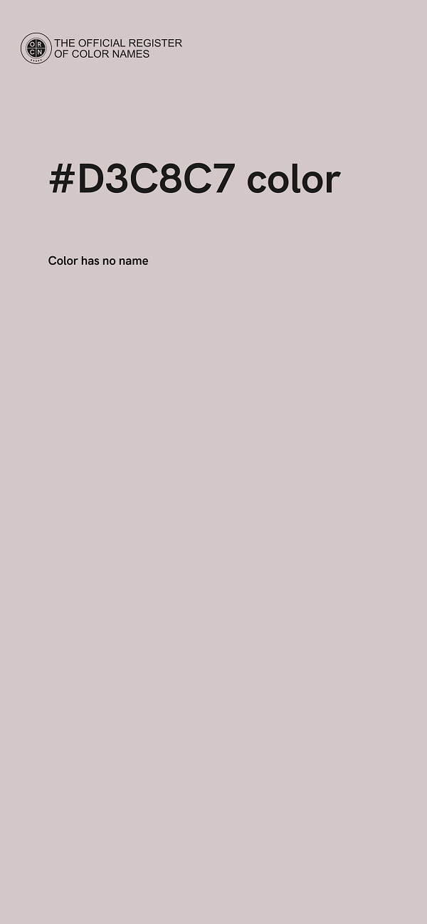 #D3C8C7 color image