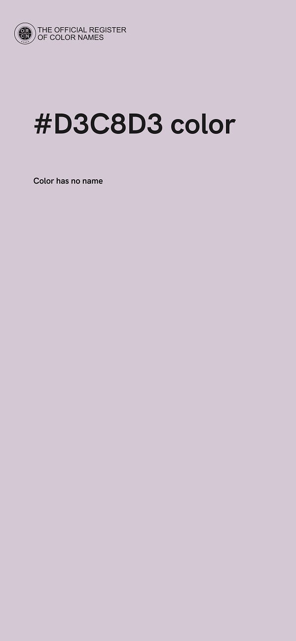 #D3C8D3 color image