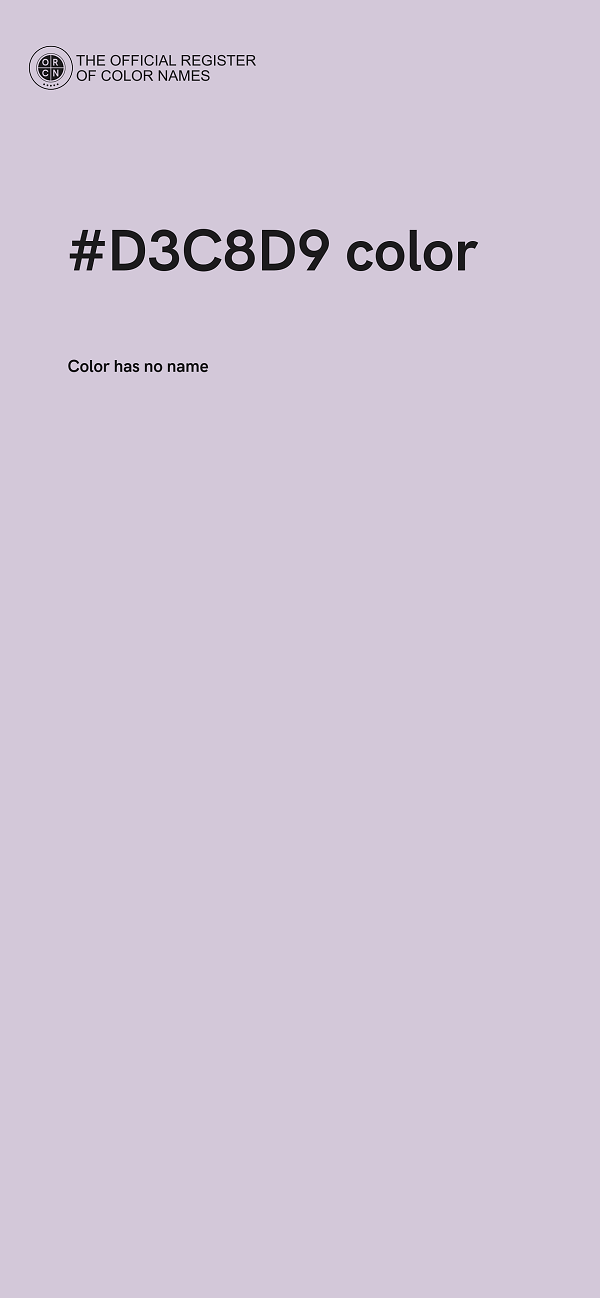 #D3C8D9 color image