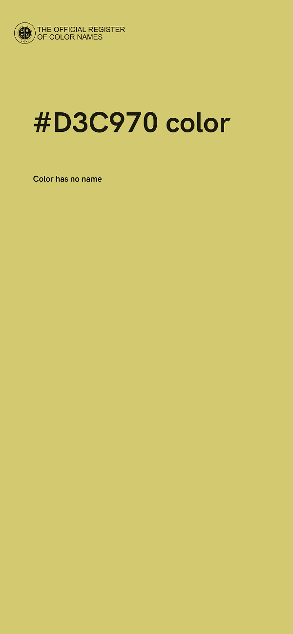 #D3C970 color image
