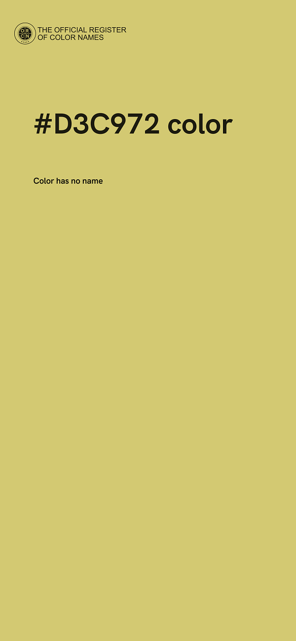 #D3C972 color image