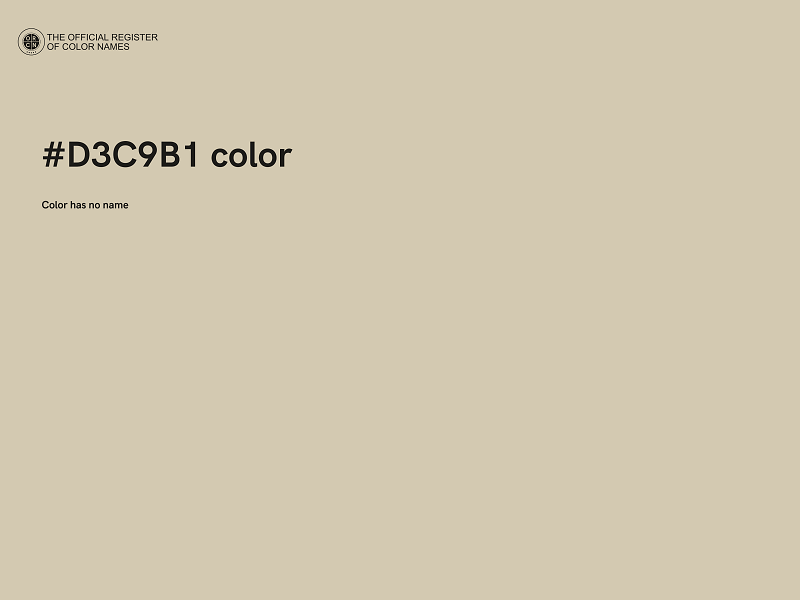 #D3C9B1 color image