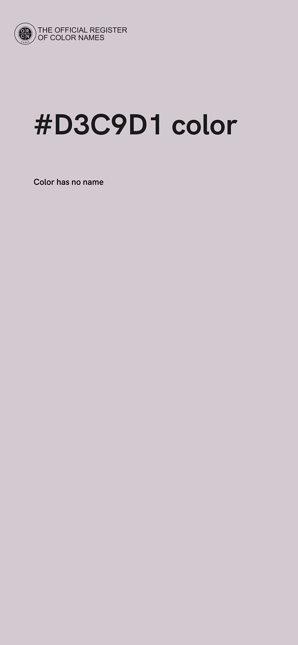 #D3C9D1 color image