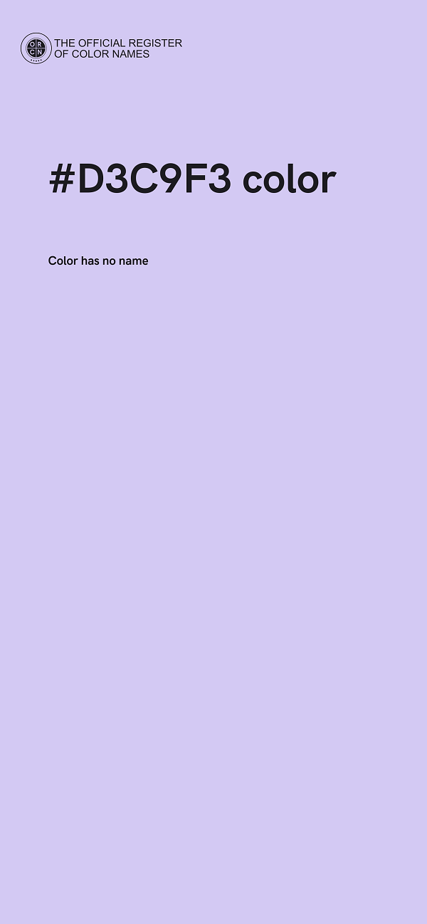 #D3C9F3 color image