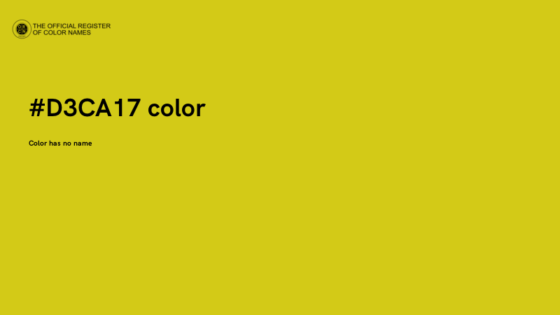 #D3CA17 color image