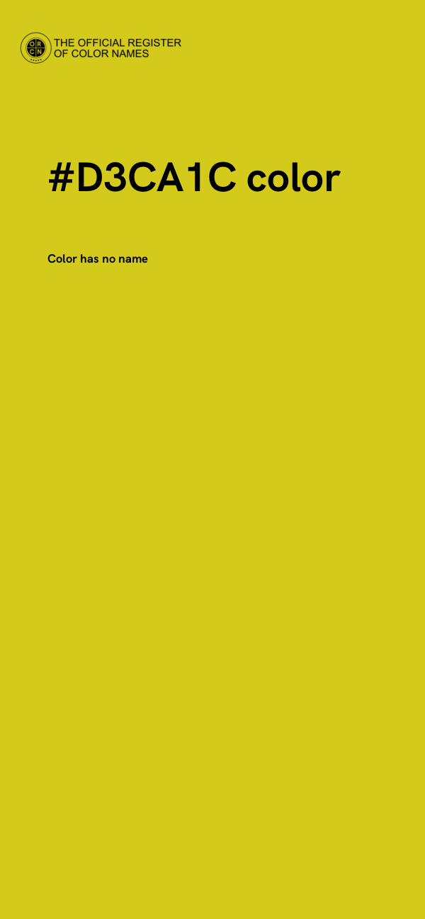 #D3CA1C color image