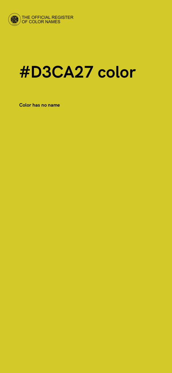 #D3CA27 color image