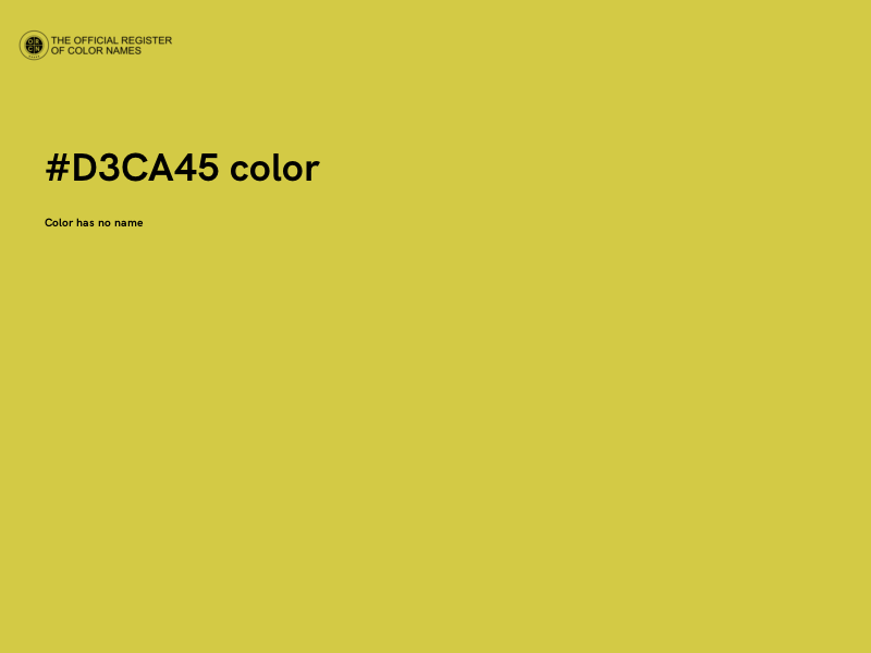 #D3CA45 color image