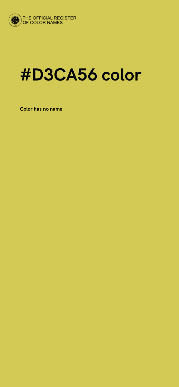 #D3CA56 color image