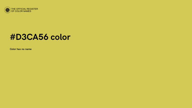 #D3CA56 color image
