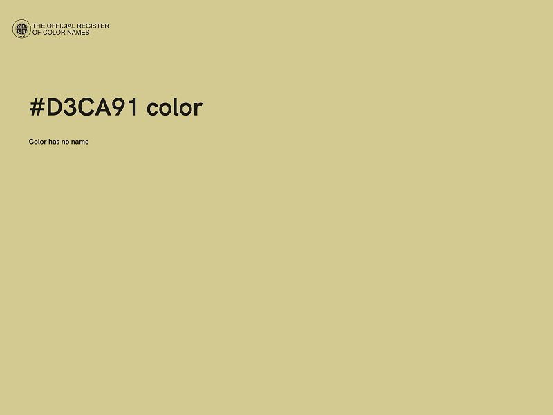 #D3CA91 color image