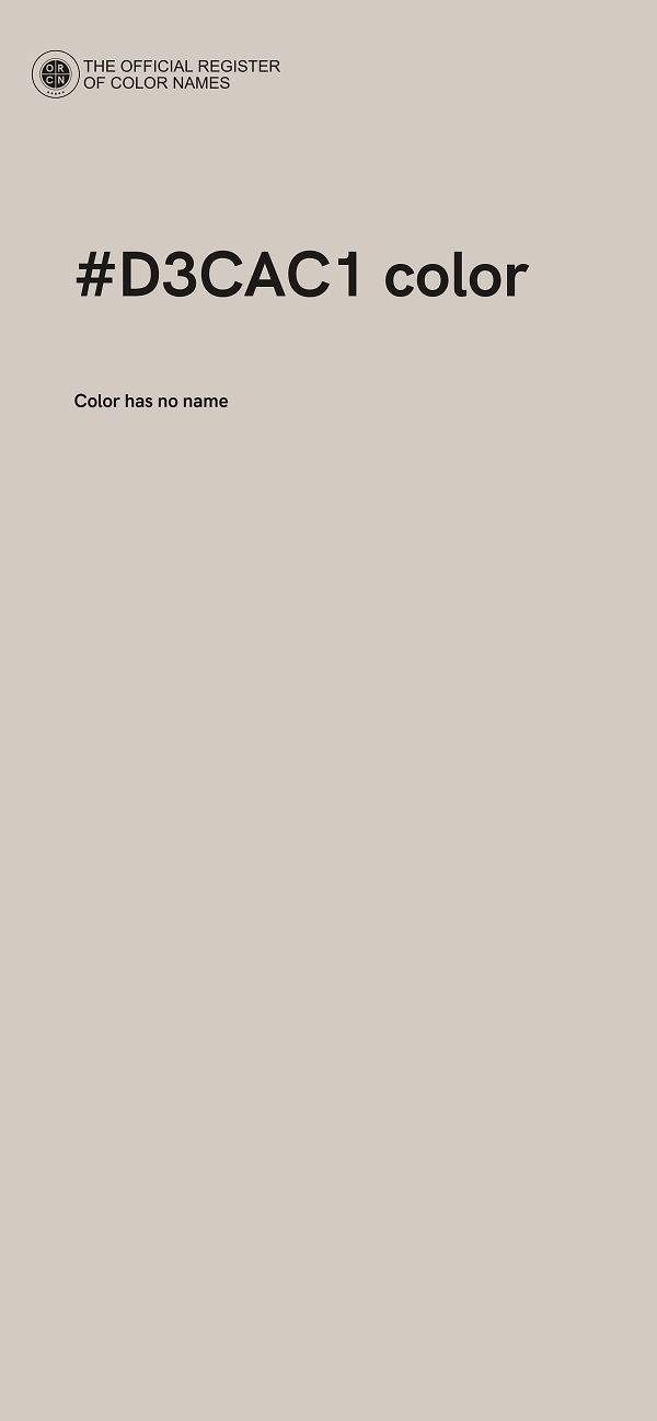 #D3CAC1 color image