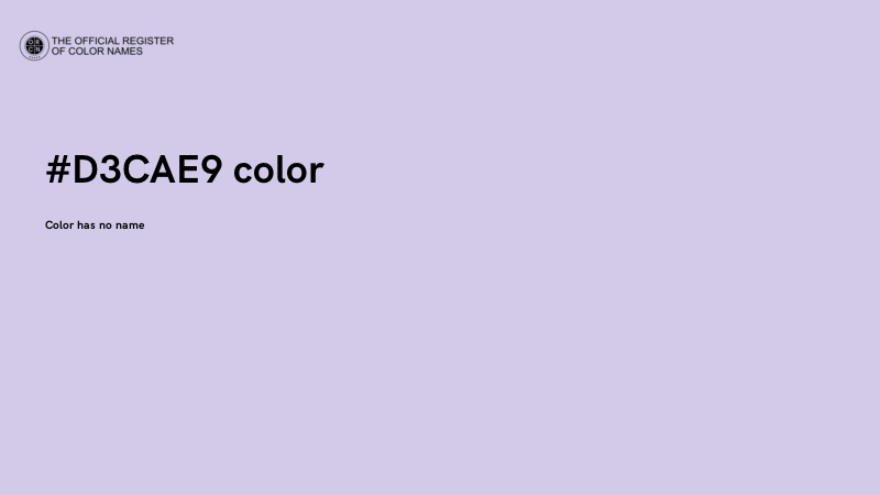 #D3CAE9 color image
